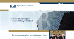 Desktop Screenshot of egbadv.com.br